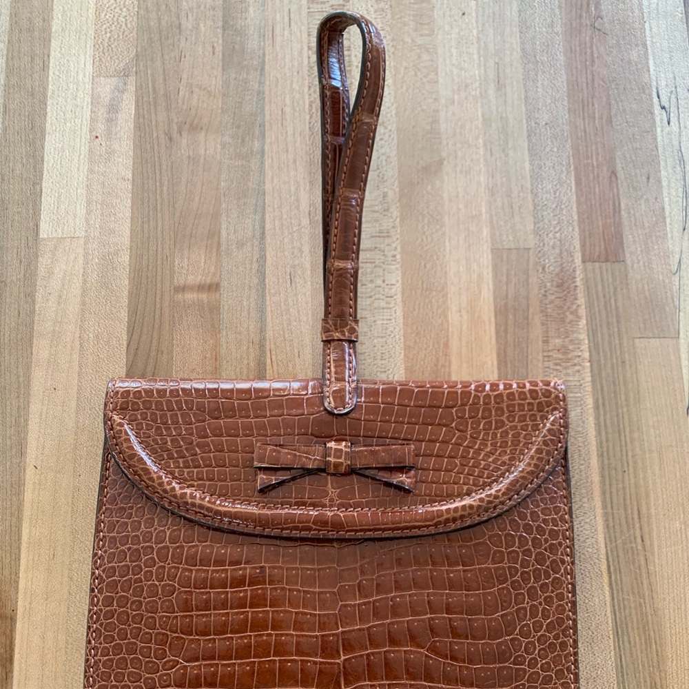 Lederer de Paris vintage crocodile Purse